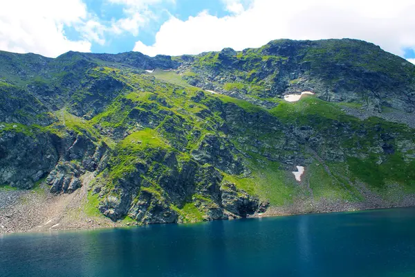 Natureza Sete Lagos Rila Atração Perto Vista Panorâmica Primavera Estação — Fotografia de Stock