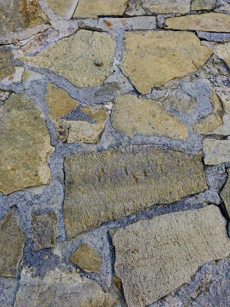 Stenen Lopen Manier Textuur Achtergrond Architectuurontwerp Buiten — Stockfoto