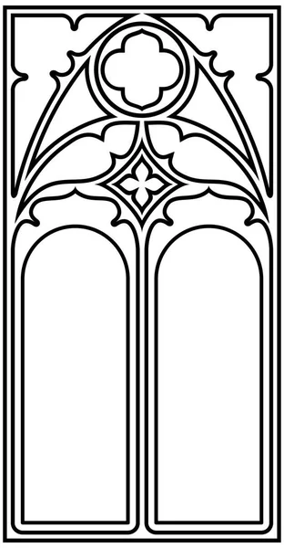 Rahmen im gotischen Stil — Stockvektor
