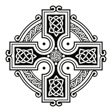 Celtic national ornaments. clipart