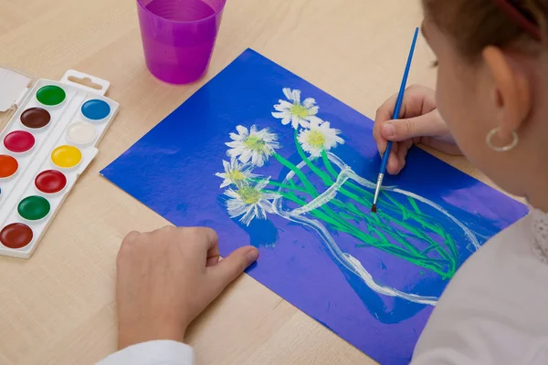 Acuarela de dibujo infantil . —  Fotos de Stock