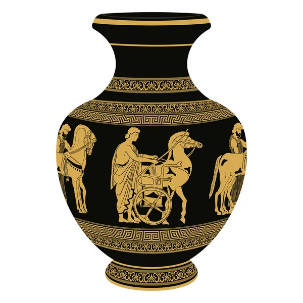 Vector jarrón griego . — Vector de stock