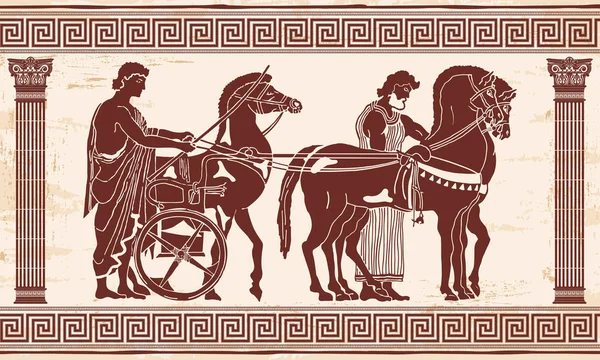 Vector dibujo griego . — Archivo Imágenes Vectoriales