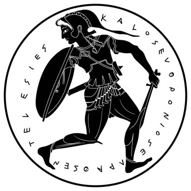 Yunan vektör çizim.