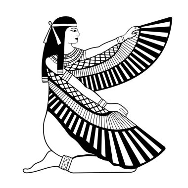 Egyptian national drawing. clipart