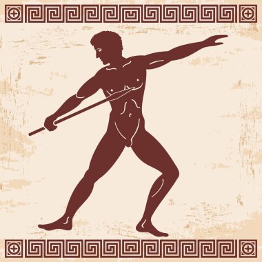 Yunan vektör çizim.