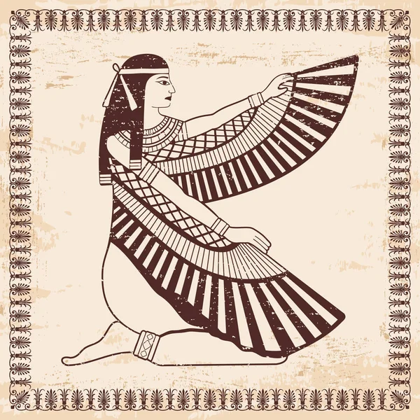 Egyptische nationale tekening. — Stockvector