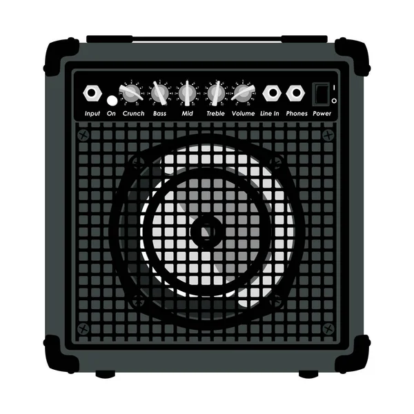 Amplificador combinado para guitarra . — Vetor de Stock