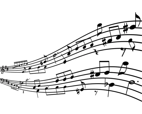 Achtergrond met notities. — Stockvector