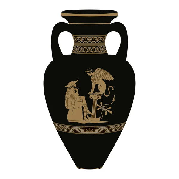 Vase vectoriel grec . — Image vectorielle