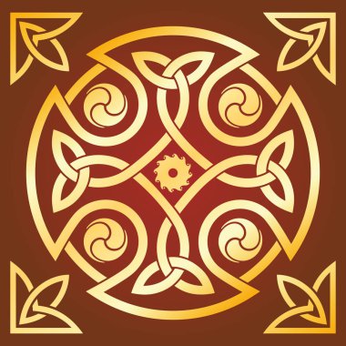 Ulusal Celtic süsler.