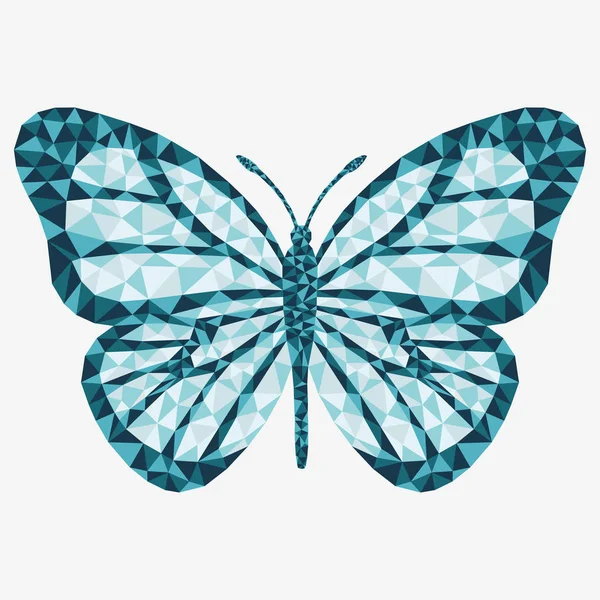 Vector isolated butterfly. — Stock Vector