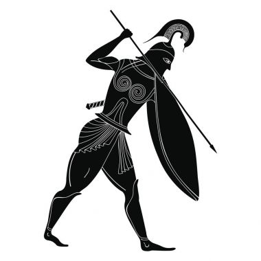 Yunan vektör çizim.