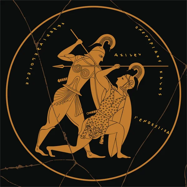 Yunan vektör çizim.