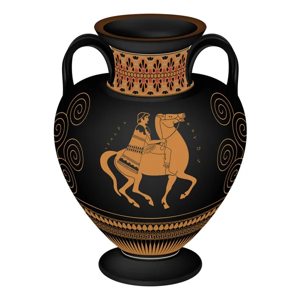 Vase vectoriel grec . — Image vectorielle