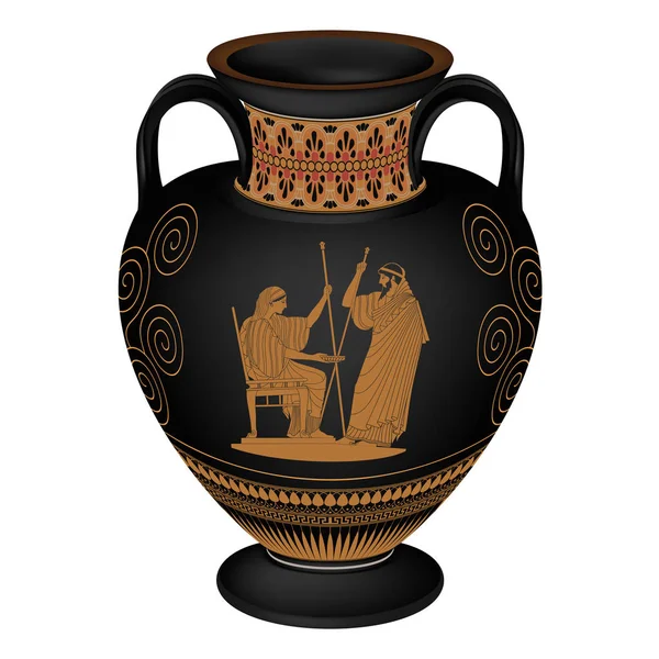 Vector Greek vase. — Stock Vector
