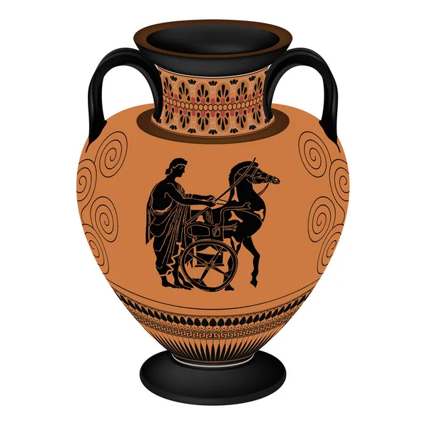 Vector Greek vase. — Stock Vector