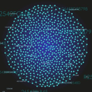 İş bloğu zinciri illüstrasyon.