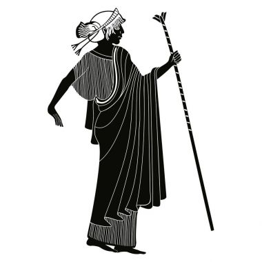 Yunan vektör çizim.