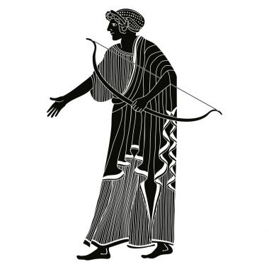 Yunan vektör çizim.