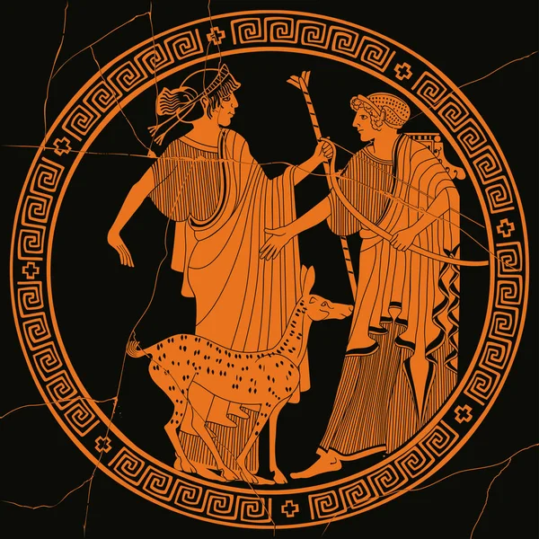 Yunan vektör çizim.