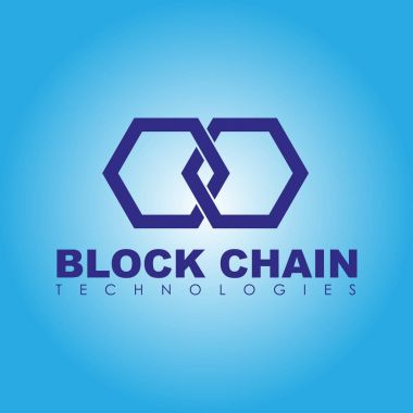 Business block chain logo illustration. clipart