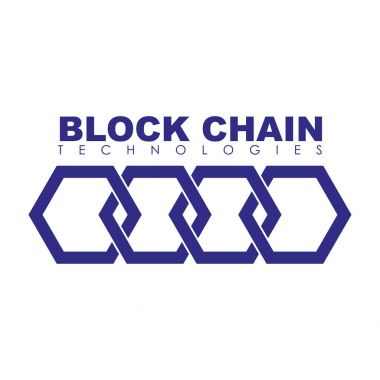 Business block chain logo illustration. clipart