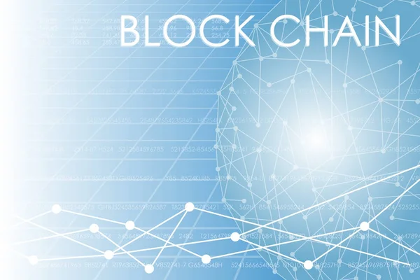 İş bloğu zinciri illüstrasyon.