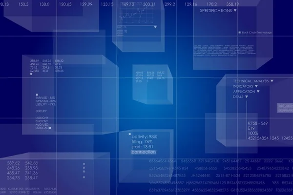 业务块链图. — 图库矢量图片