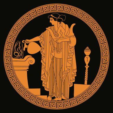 Antik Yunan tanrıçası Afrodit.