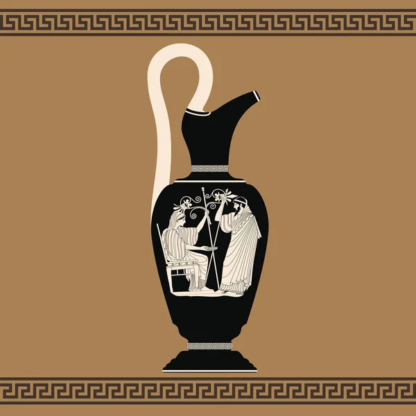 Vector Greek vase. — Stock Vector