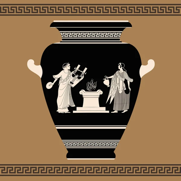 Vektor griechische Vase. — Stockvektor