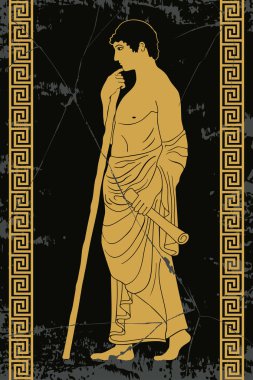 antik yunan adam.