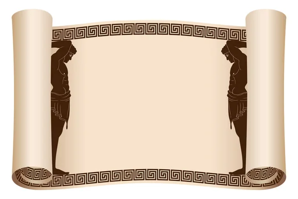 Starověký řecký papyrus. — Stockový vektor