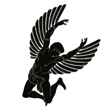 Icarus kanatlı.