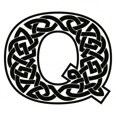 Celtic süsleme harfle.