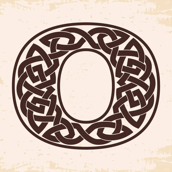 Числа с кельтским орнаментом . — стоковый вектор