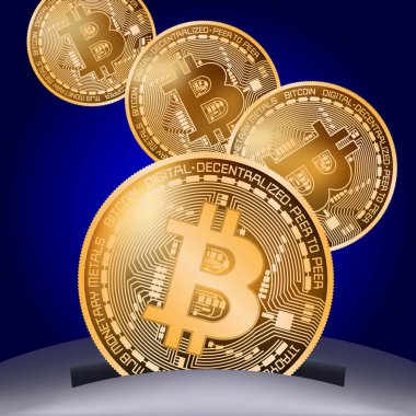 Kumbara sikke Bitcoin.