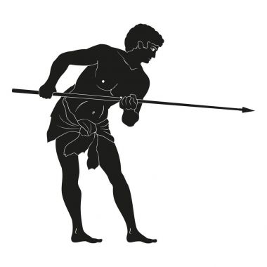 Antik Yunan savaşçı.