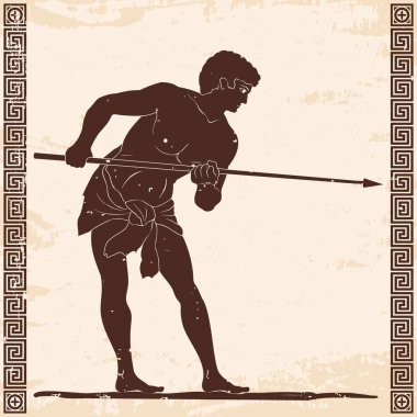 Antik Yunan savaşçı.