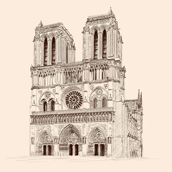 Notre Dame de Paris — Image vectorielle