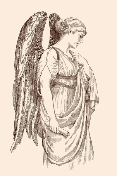 Anioł z parirusem. — Wektor stockowy