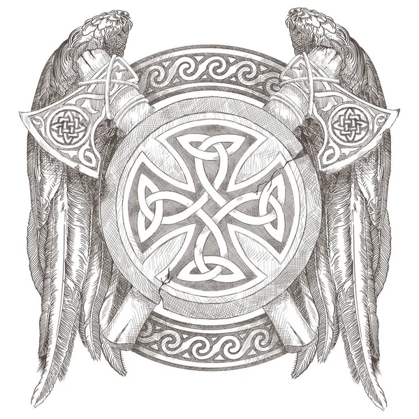 Ornamento nacional celta . —  Vetores de Stock