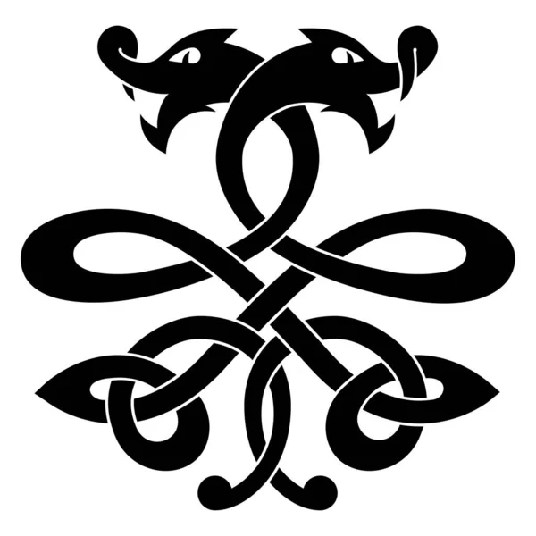 Vecteur Dragon celtique . — Image vectorielle