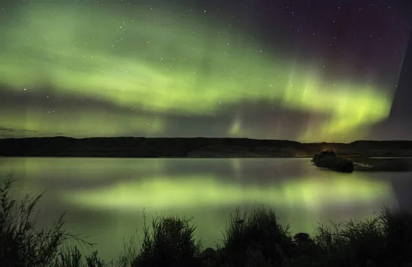Norrsken aurora borealis — Stockfoto