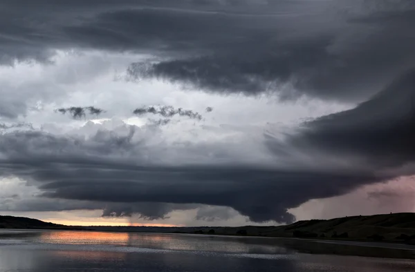 Storm Clouds Lake Sunset