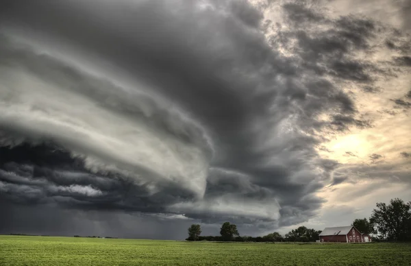 Bouřková mračna saskatchewan — Stock fotografie