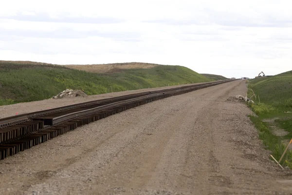 Buildind a railroad Track — Stock Photo, Image