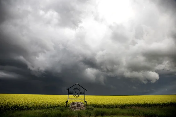 Bouřková mračna saskatchewan — Stock fotografie