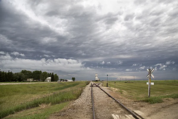 Bouřková mračna saskatchewan — Stock fotografie